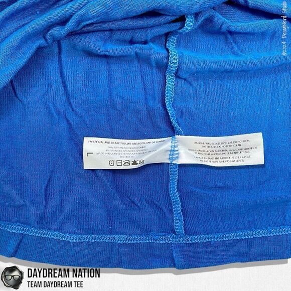 DAYDREAM NATION TEAM DAYDREAM CREWNECK OVERSIZED T SHIRT IN BLUE JEAN - Picture 7 of 11